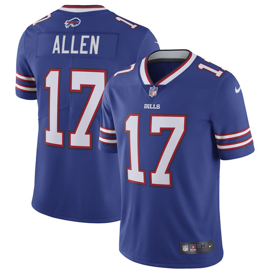 Men's Josh Allen Nike Bills Vapor Limited Jersey - Blue