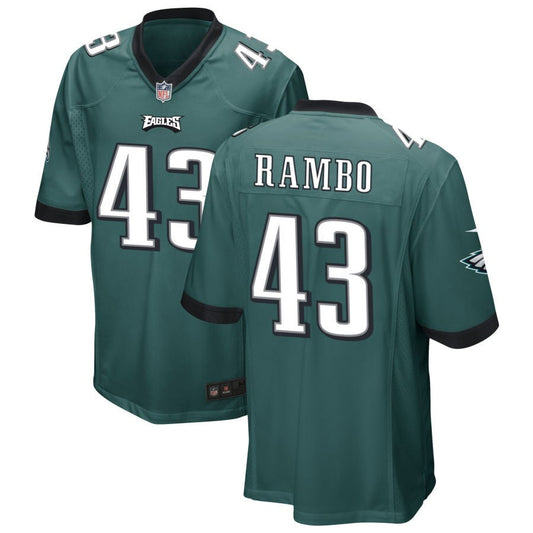 Charleston Rambo Philadelphia Eagles Nike Game Jersey - Midnight Green