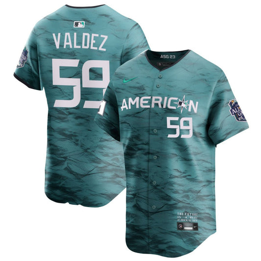 Framber Valdez  American League Nike 2023 MLB All-Star Game Pick-A-Player Limited Jersey - Teal
