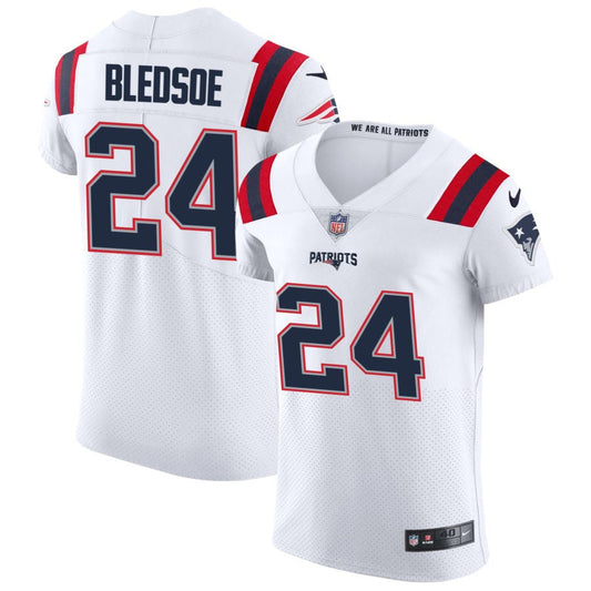 Joshuah Bledsoe New England Patriots Nike Vapor Elite Jersey - White