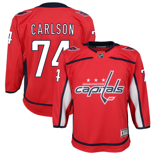 John Carlson Washington Capitals Youth Home Premier Jersey - Red