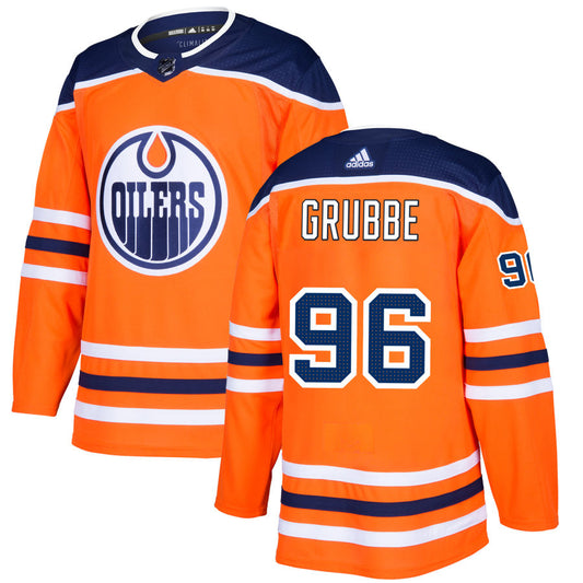 Jayden Grubbe Edmonton Oilers adidas Authentic Jersey - Orange