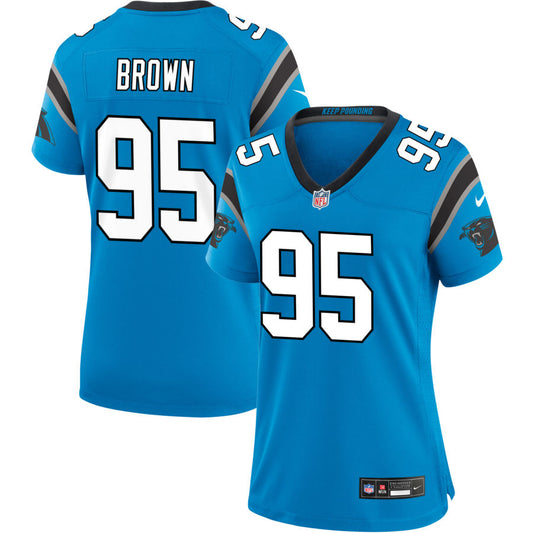 Derrick Brown  Carolina Panthers Nike Women's Alternate Game Jersey - Blue